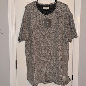 VSOP black and white organic cotton shirt NWT XXL